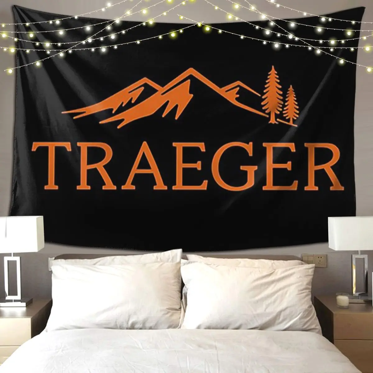 Traeger Pellet Grill Smoke BBQ Essential Tapestry Hippie Wall Hanging Aesthetic Home Decor Tapestries for Bedroom Dorm Room