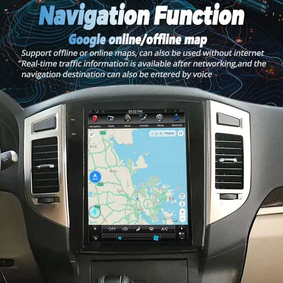 12.1inch Qled Screen Car Radio For Mitsubishi Pajero Sport V97 V93 V98 Rockford GPS Navigation Carplay Android Multimedia Unit