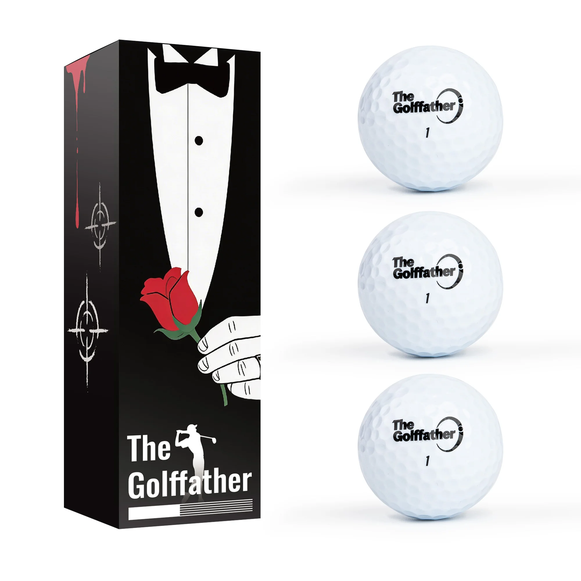 3-Pack The Golf Father Balls Golf Gifts for Dad and Grandpa, Golfing Lovers, Unique Joke Gift for Father's Day, Birthday