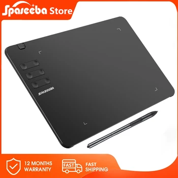 SPASEEBA 그래픽 태블릿, 드로잉, 페인팅, 게임용 OSU, 초박형 아트 펜 태블릿, 8192 레벨 디지털 스타일러스, T605