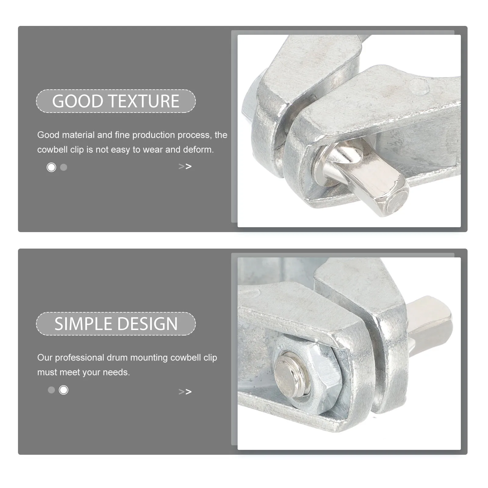 

Clamp Horn Bell Accessories Cow Cowbell Extension Clip Mounting Drum Instrument