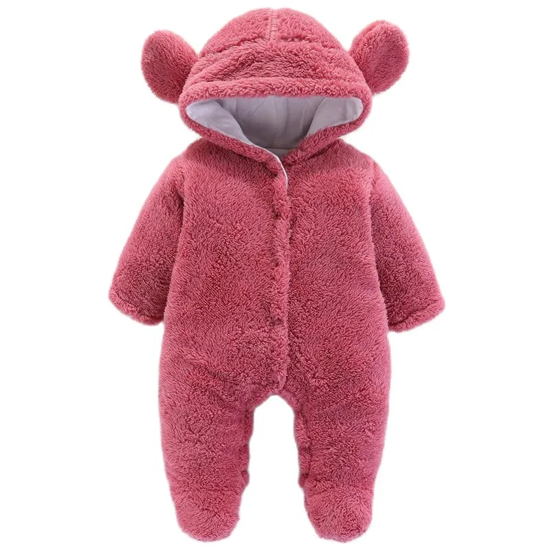 ملابس الرضع الملتصقة مريحة من القطن المنفوش لحديثي الولادة ملابس شتوية للأطفال بعمر 0-3 سنوات تمزيقه مفعمًا للأطفال خارج الأطفال #4