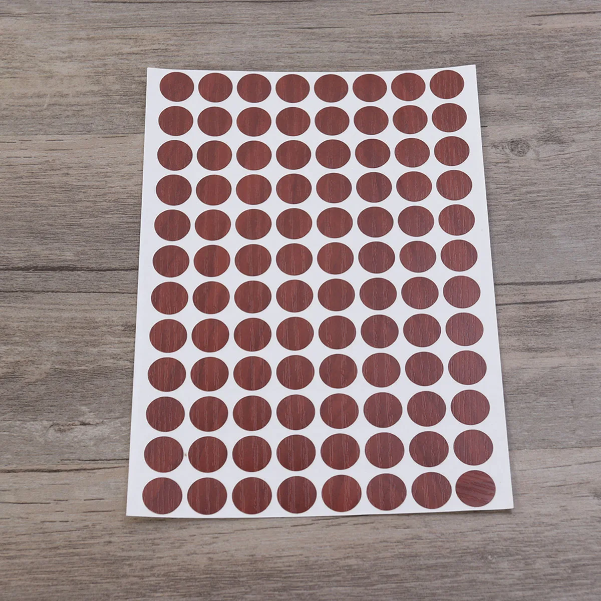 

96Pcs Waterproof Screw Hole Caps Non-Slip Decorative Stickers Real Wood Texture Easy Peel Off Screw Hole Covers Reusable