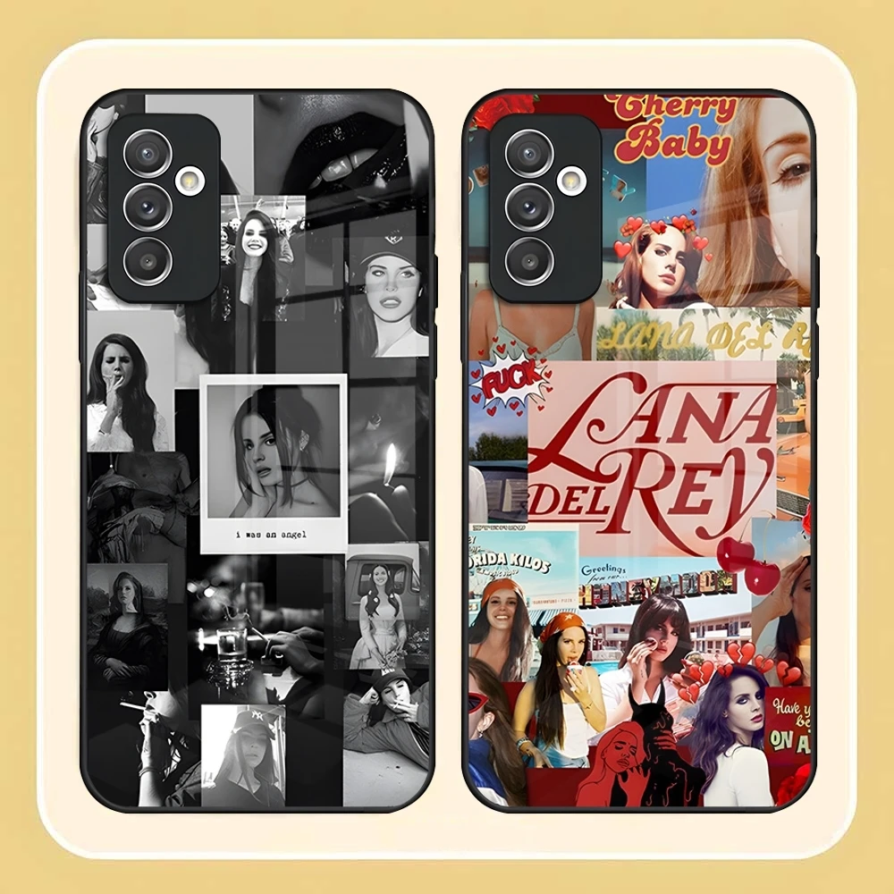 Lana Del Rey Singer Kraft Phone Case For Samsung S26 S24 Ultra S23 S22 S21 Fe S25 Plus A17 A54 A37 A57 A53 A13 A16 Glass Cover