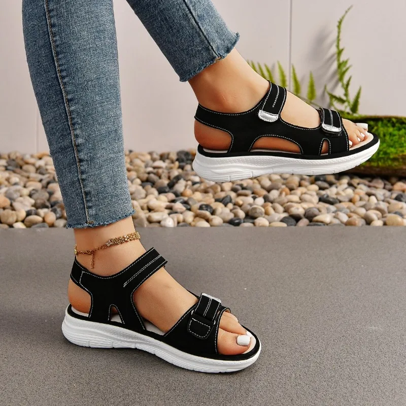 2024 New Elegant Women Sandals Women\'s Sport Style Lightweight Plus Size Slippers Women Sandals Plus Size 43