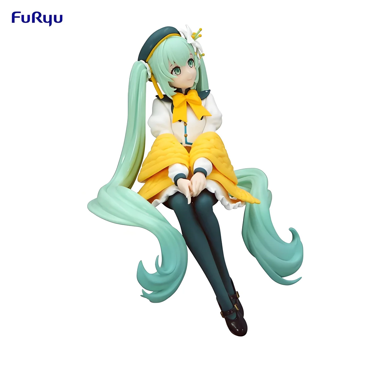 In Stock FuRyu Noodle Stopper Hatsune Miku Flower Fairy -White Lily Ver.- PVC 14CM Anime Action Figures Model Collection Toy