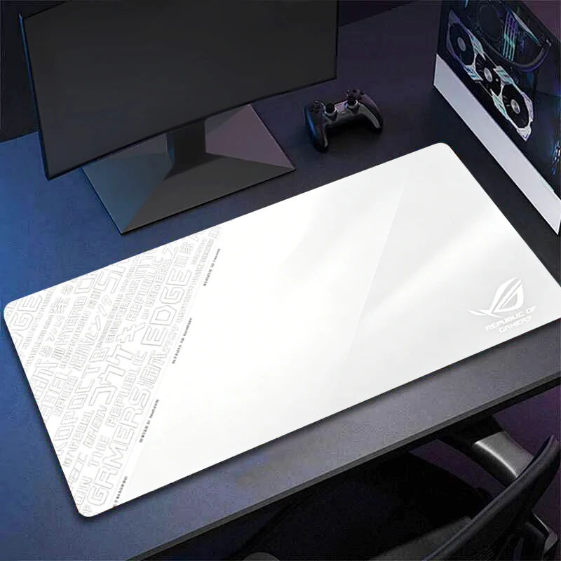 Hot selling game brand Mouse Pad R-ROG E-sports Extended Desk Mat Laptop Keyboard Pad white Gaming Accessories Colorful Mousepad