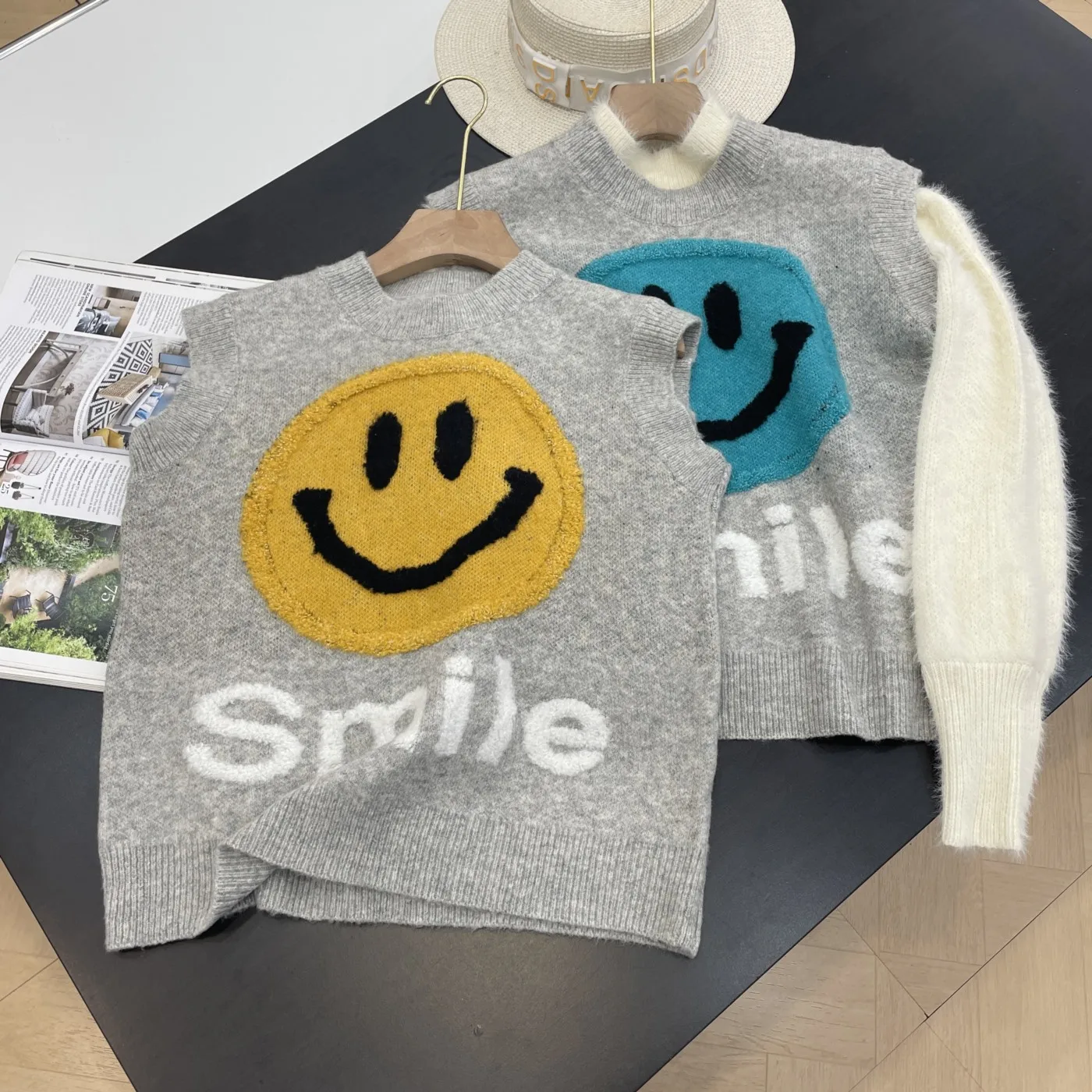 سترة بلون نقي سترة مستديرة Ne Svel بقصة ضيقة للخريف الدافئ J7 أنبوب مستقيم حلو عادي Sve ربيع طويل