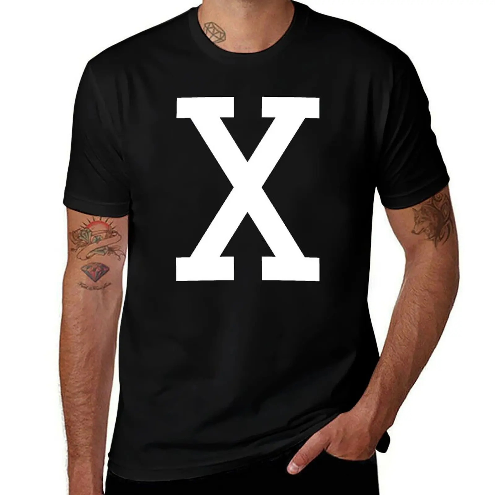 Malcolm X T-Shirt Basic Solid Color Short Sleeve Cotton Top T-Shirt