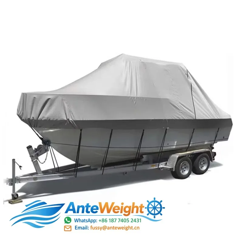 Waterproof Dustproof UV Protection Oxford Trailerable Center Yacht Boat Cover