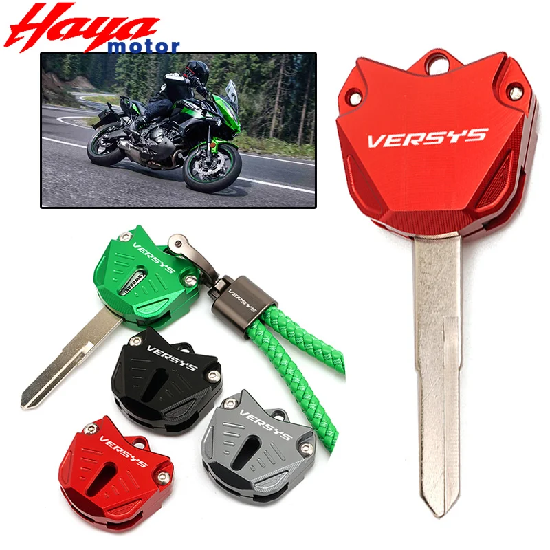 

For Kawasaki VERSYS 1000 650 cc Versys650 VERSYS1000 2012-2022 Motorcycle Key Chain (Key Without Chip) Key Case Cover Key Shell