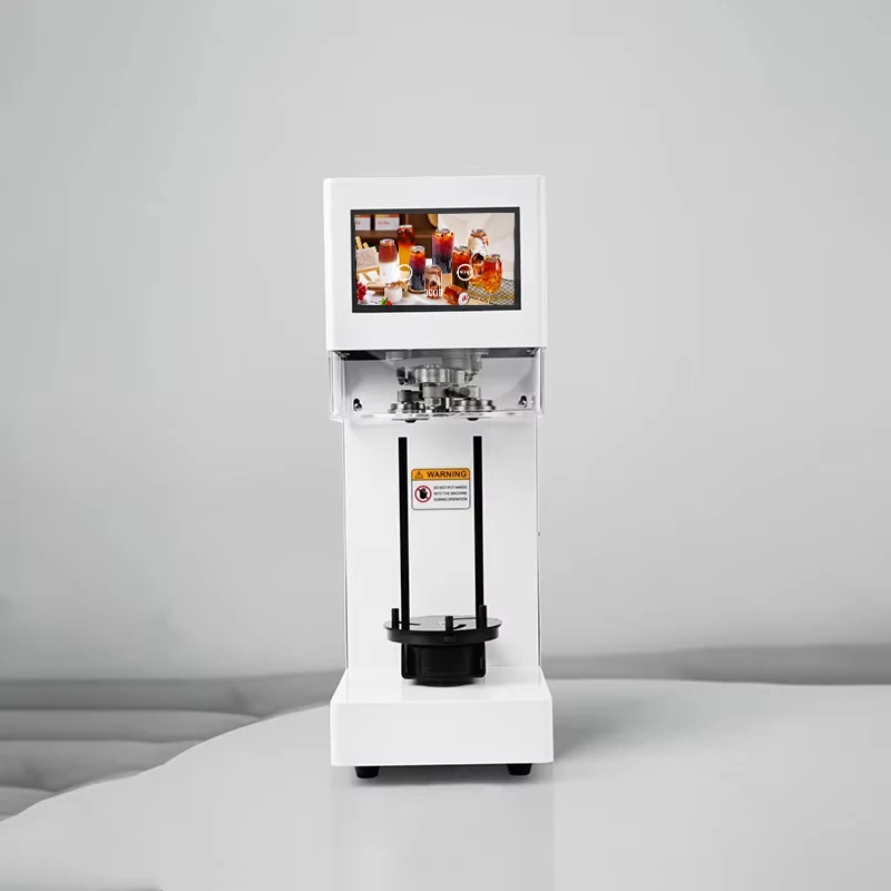 

Convenient Intelligent Touch Screen Fully Automatic Juice Coffee Can Sealing Machine