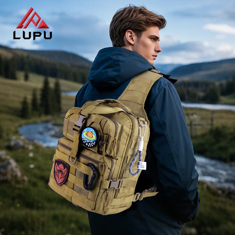 

2026 New Casual Tactical Bag Men Travel Large Capacity Waterproof Trendy Sports Cycling Shoulder Backpack