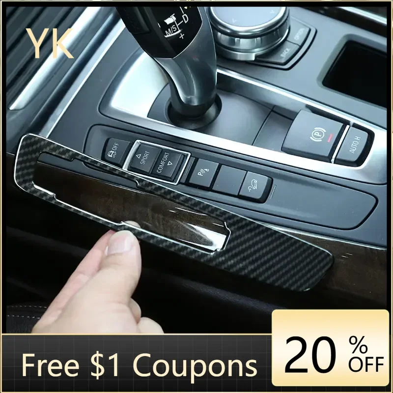 

For BMW X5 F15 X6 F16 2014-17 ABS Car Center Console Mode Button Frame Cover Trim Stickers Car Accessories (LHD RHD)