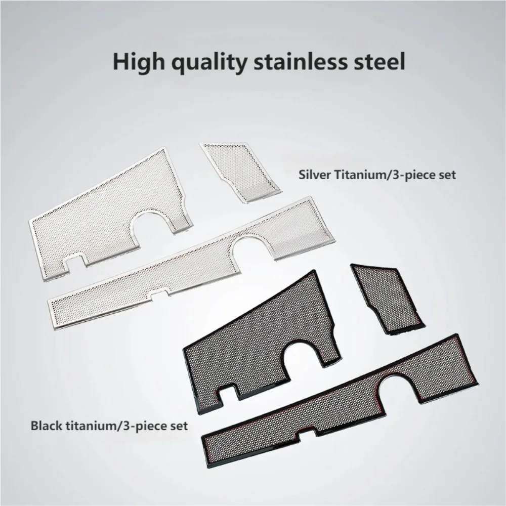 For Zeekr 7X 2025 2026 Stainless Steel Front Hood Dust Cover Engine Compartment Air Conditioning Intake Outlet Protective Cover