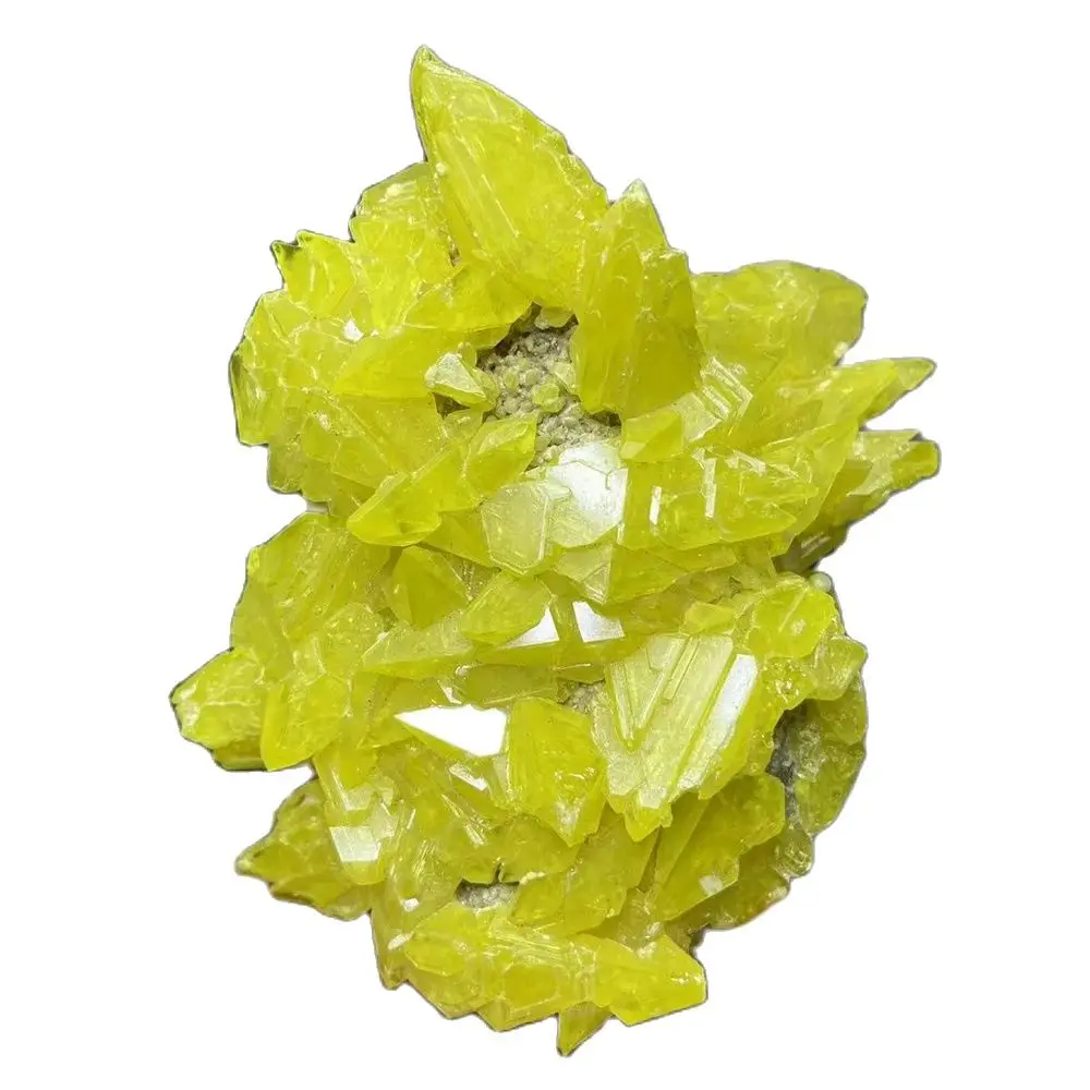 Indonesia Natural Volcanic Sulfur Crystal Cluster Home Room Decoration Gift Witchcraft Altar Prayer Spiritual Meditation Healing