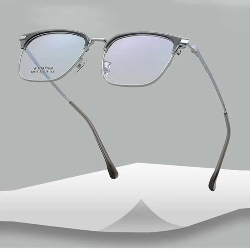 2026 New Titanium Optical Glasses Frame for Men Women Rectangle Metal Eyeglasses Frame Durable Fashion Minimalist Eyeglass Frame