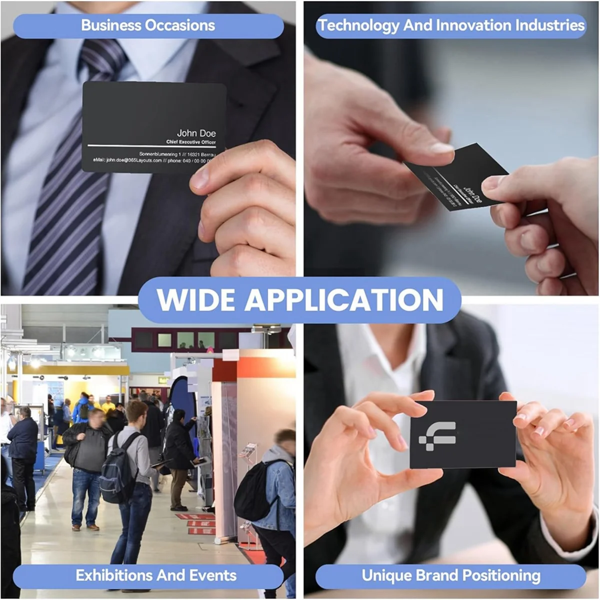 Espacios en blanco de grabado láser, láminas de aleación de aluminio negro de 250 piezas para grabado CNC, artesanía láser, 85x55x0,2mm de espesor