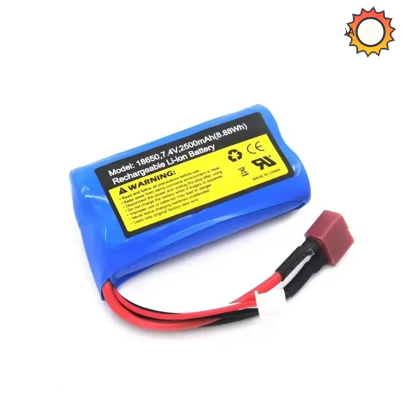 Batteria agli ioni di litio 7.4V 2500mAh per SCY-16101 SCY-16102 SCY-16103 SCY-16201 SCY-16301 SCY-16302 SCY-16303 pezzi di ricambio per camion RC