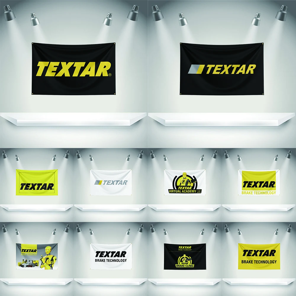 

T-TEXTAR Wheel Flag Auto Parts Tools Banner 3x5ft with Brass Grommets HD Printing Tapestry Exhibition, Car Fans, Garage Decor