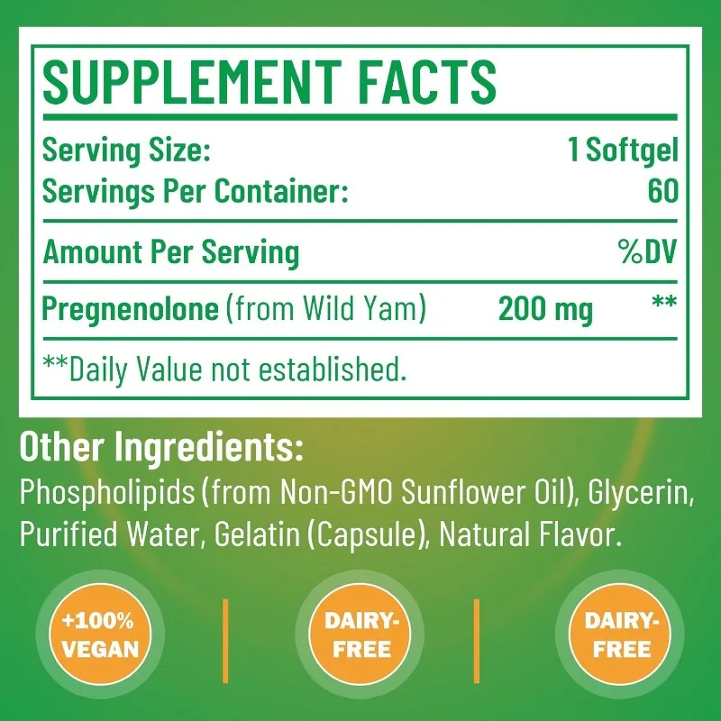 كبسولات يام وايلد للحوامل، 200 مجم، 60 كبسولة، امتصاص ممتاز