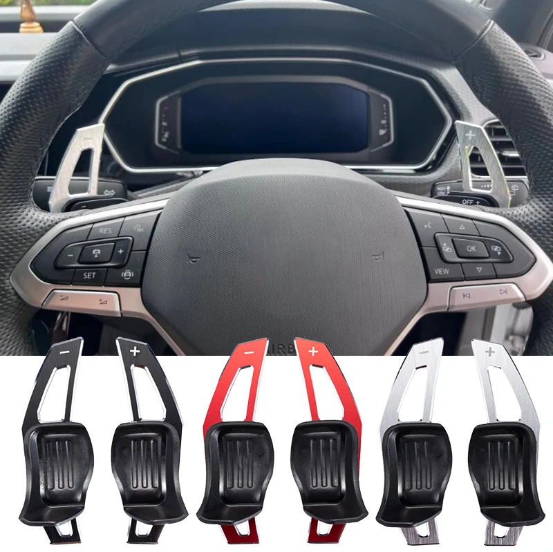 Steering Wheel Paddle Extension Shift Cover For VW Golf 5 6 MK6 GTI R Jetta MK5 Passat B6 B7 CC Polo Sharan Tiguan Seat Leon DSG