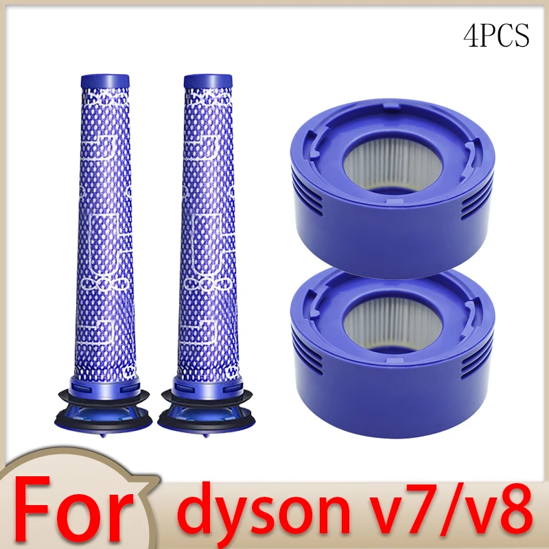 Für Dyson V8 V7 Zubehör Roboter-Staubsauger Waschbarer Filter Ersatzteile