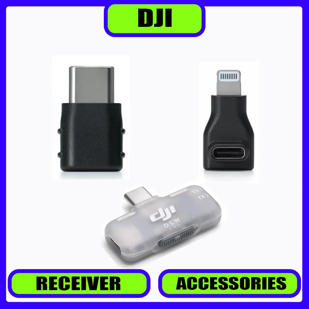 

Мобильные приемники серии DJI Mic, совместимые с микрофоном Mini/Mic2/3, адаптер для мобильных телефонов, аксессуары, прочный