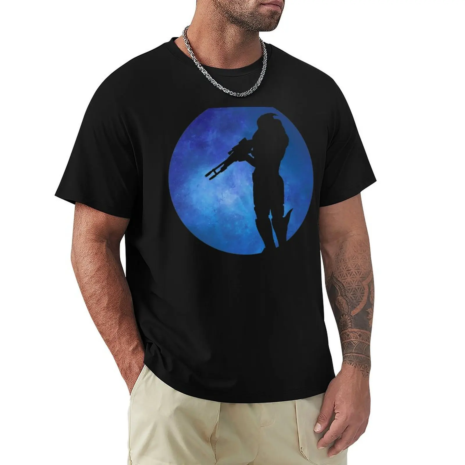 

Garrus Vakarian Nebula T-Shirt Gym Wear Breathable Short Sleeve Tee
