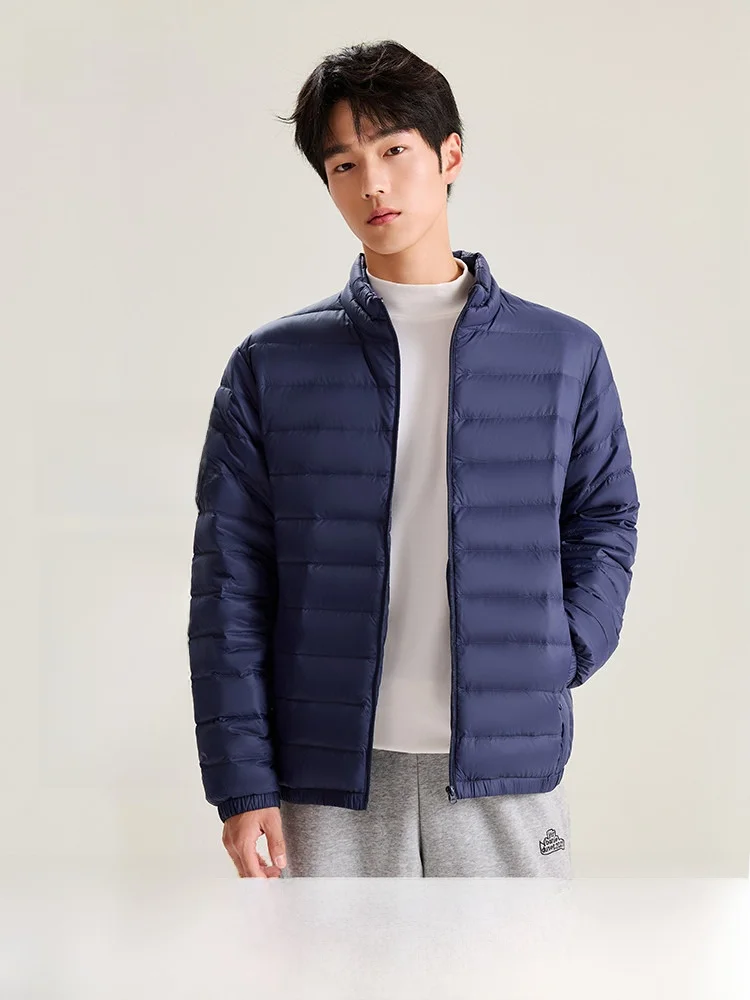 

Snow Fly Spring 2026 Men's down Jacket Lightweight Stand Collar Large Size Casual Warm Outerwear Fashionable Nylon