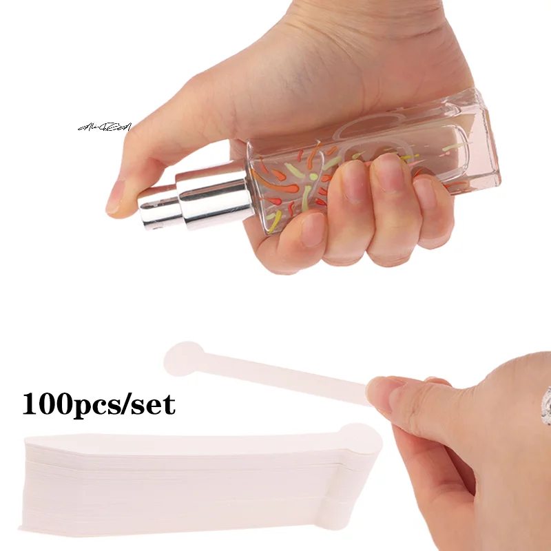 

100 шт. полоски для тестера духов для эфирного масла и ароматизаторов, набор бумаги для тестирования ароматерапии-картки для тестеров духов