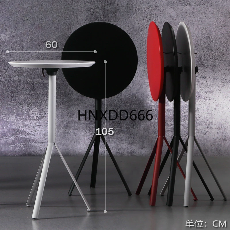 Nordic foldable bar table small round table