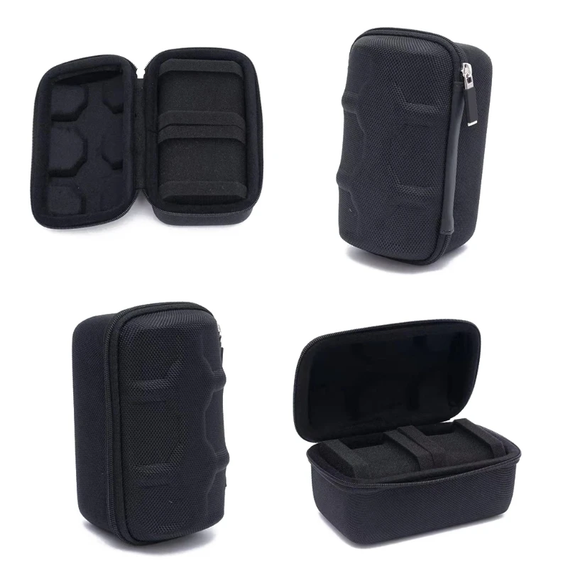 Portable EVA Watch Storage for Case 2 Slots Watch Travel Box with Zip and Soft Felted Interior for Holding Watch for Sma