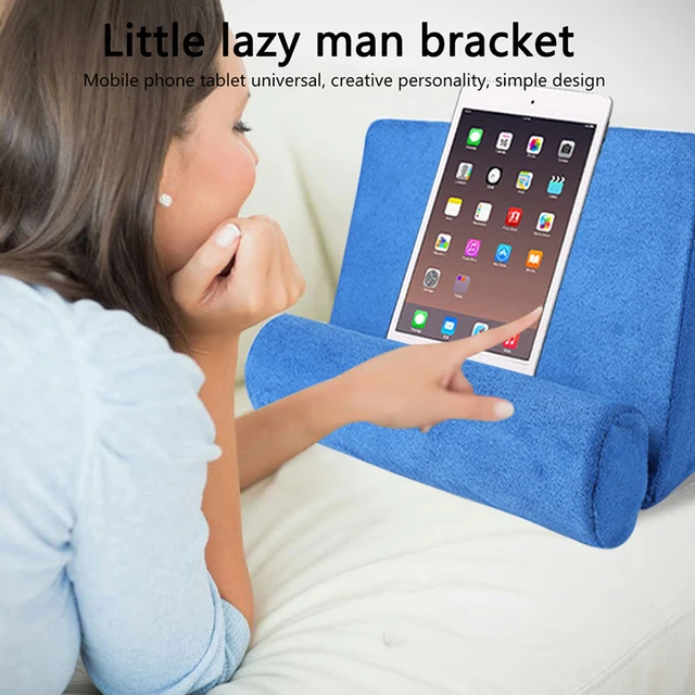 Poduszka na tablet do IPAD Pluszowy stojak na tablet z mikrofibry Mini stojak na tablet Sofa Stojak do czytania Samostojący uchwyt na tablet