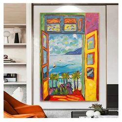 Painting Sight Outside The Window Wall Art Canvas Posters And Prints Decorative Famous Painter Matisse Landscape
