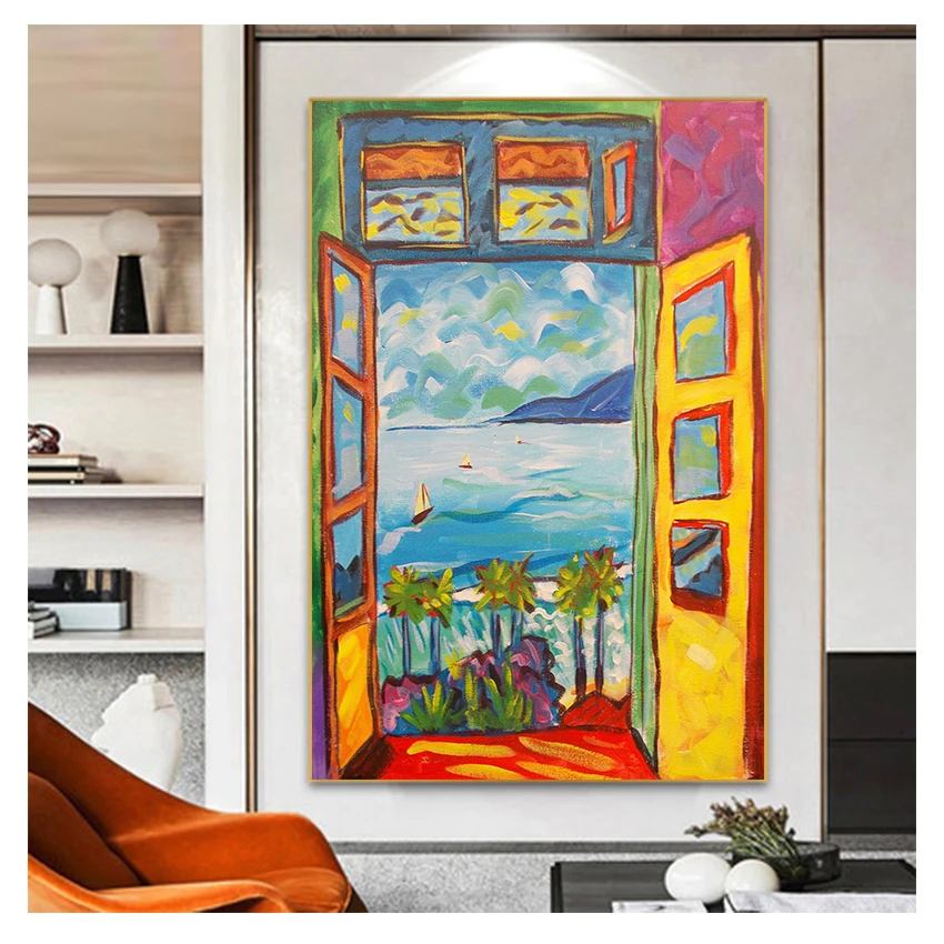 Painting Sight Outside The Window Wall Art Canvas Posters And Prints Decorative Famous Painter Matisse Landscape