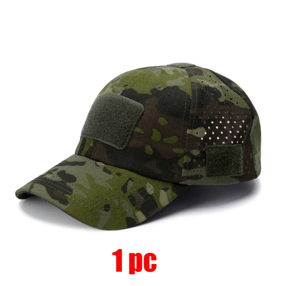 1/2pcs New Men Camouflage Baseball Cap Breathable Sunscreen Hat Outdoor Sports Hunting Hiking Camping Beach Fishing Sun Hat, image 30
