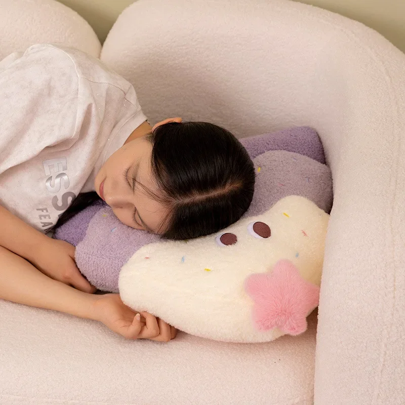 Lovely Cartoon Colorful Birthday Cake Tree Plush Pillow With Blanket Creative Funny Toy For Children Sweet Gift For Girl