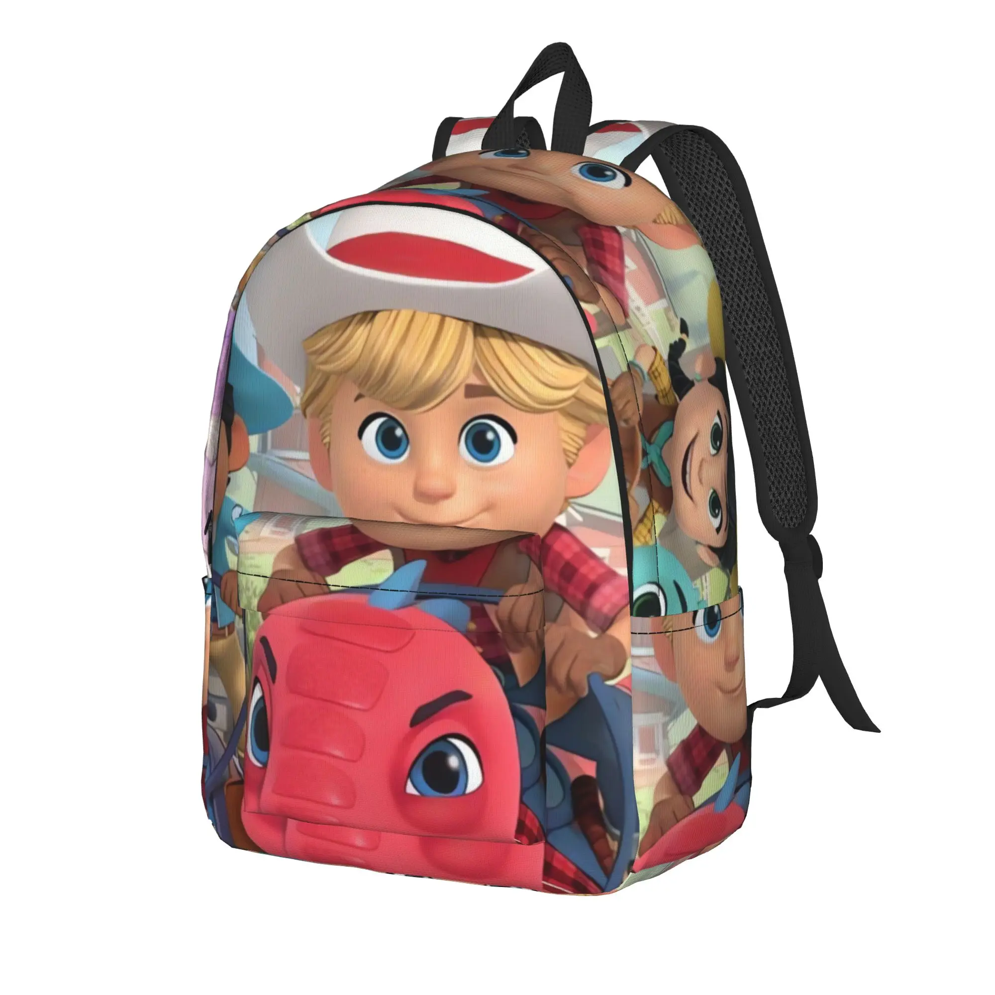 D-Dino Ranch Backpack Boy  Pattern Backpacks Polyester Kawaii School Bags Hiking Designer Rucksack