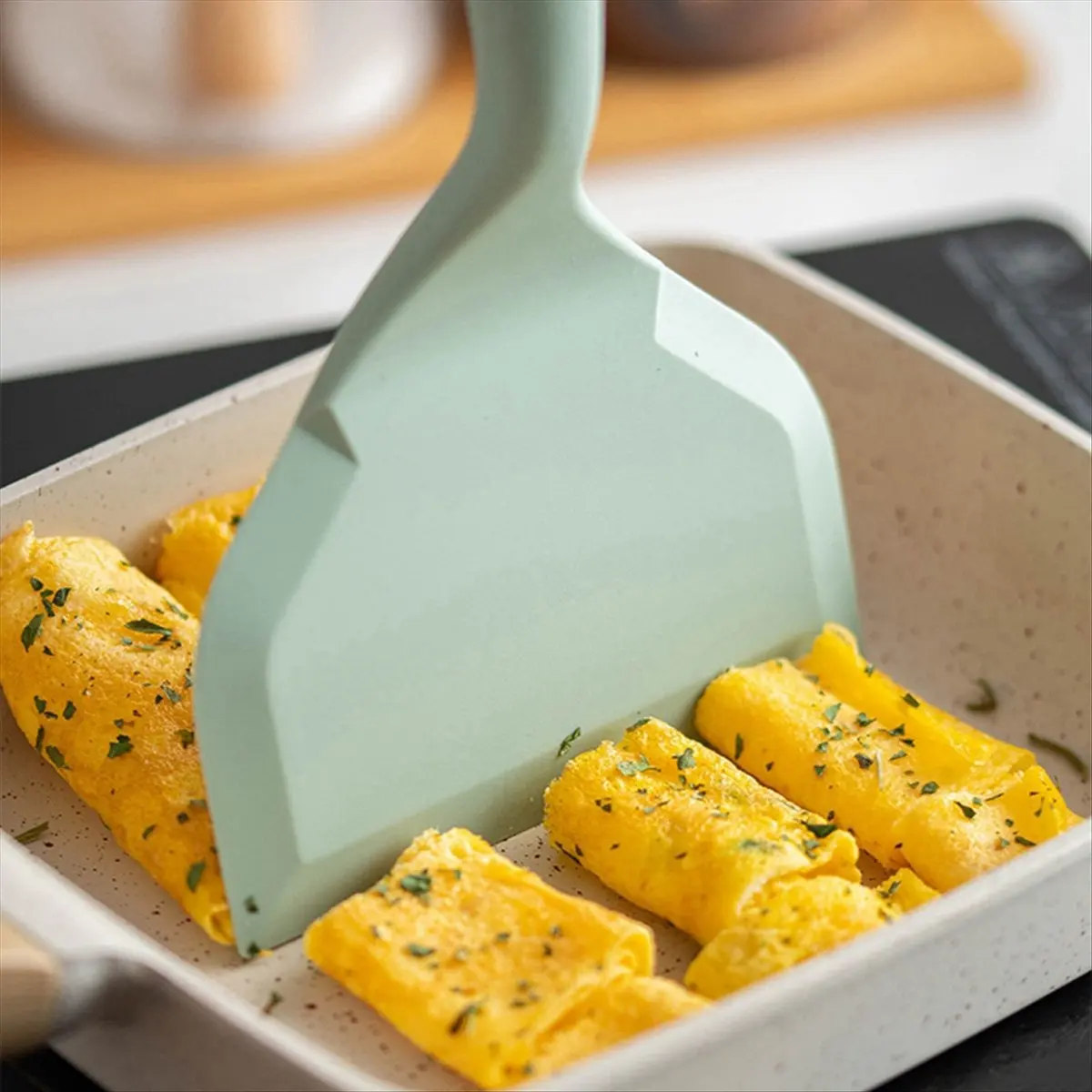(ABLP) Non-Stick Kitchen Wide Scraper Pizza Cooking Tools Silicone Spatula Cooking Utensils Shovel Spatula Kitchenware A