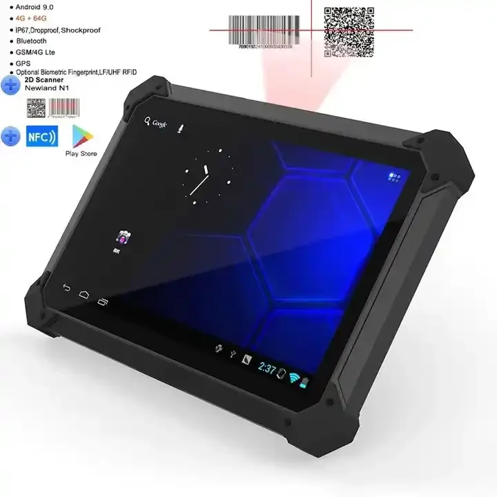 NewQUNSUO 8 or 10 Inch FHD 8-core IP67 Rugged Tablet 10000mAh 4g Lte Industrial Rugged Tablet Television Political Elections