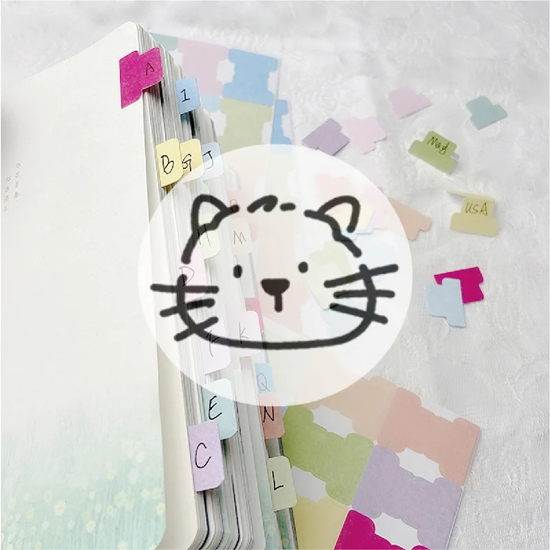 

5sheet Self-adhesive Index Label Sticker Personalized Bible Journaling Tabs Flag
