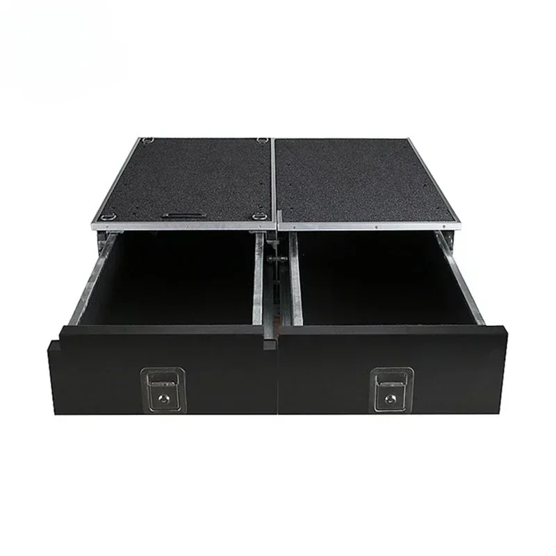 High Quality Car Cargo Storage Box Overlanding Drawer System with Fridge Slide