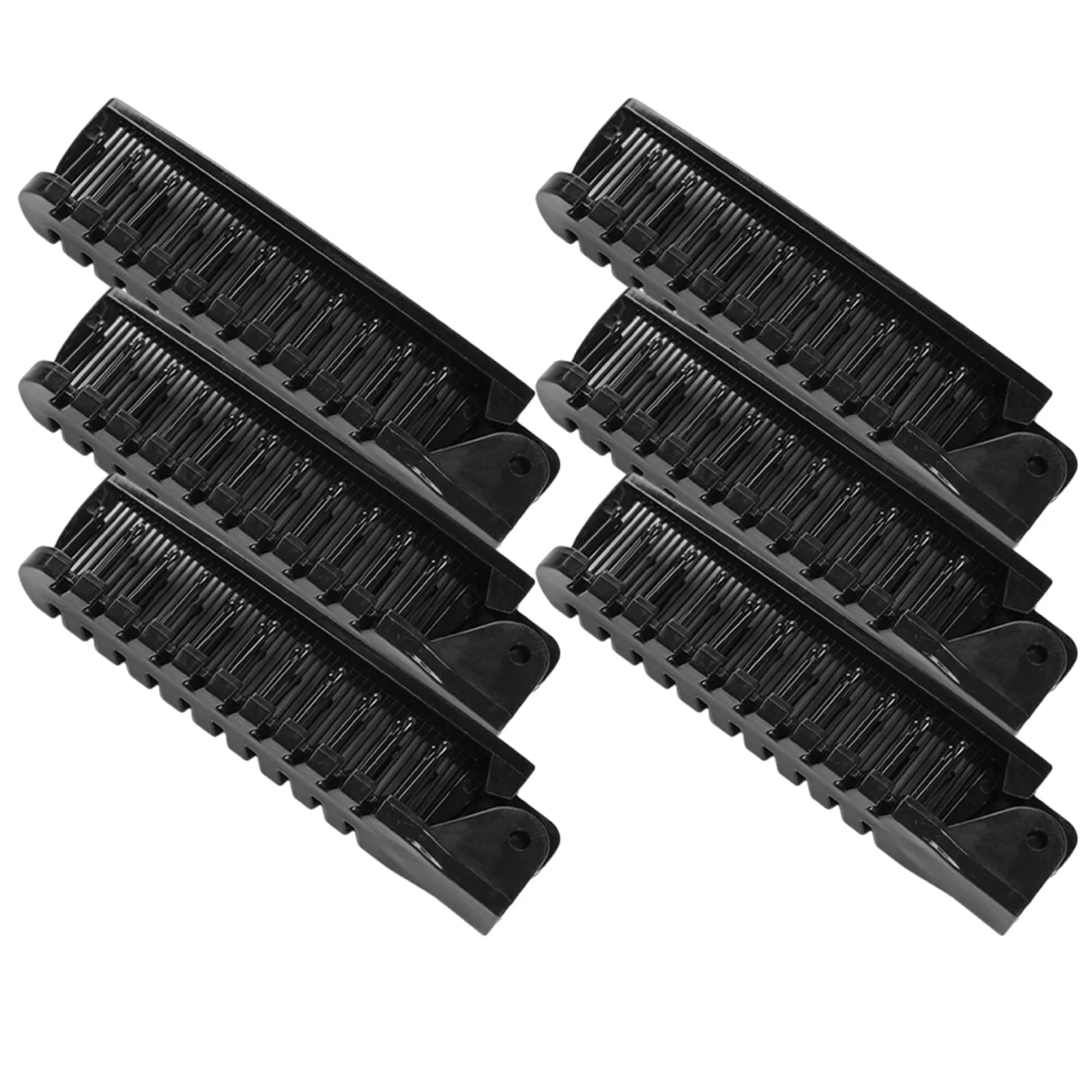 6Pcs Mini Foldable Pocket Comb Anti-Static Double Headed Travel Brush Portable Hairdressing Tool for Men Women Compact Foldable