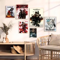 Metal Gear Solid Movie Sticky Posters Vintage Room Home Bar Cafe Decor Room Wall Decor