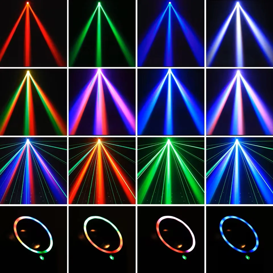 Mini LED Spot Beam Moving Head Light RGBW Effect Strobe Stage Light Remote DMX Sound Control DJ Disco Party Light view 6
