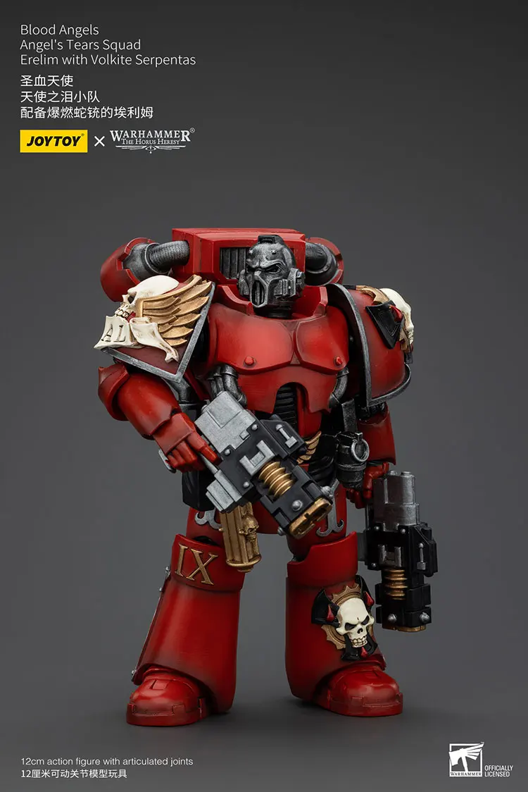 

JOYTOY Warhammer "The Horus Heresy" Blood Angels Angel's Tears Squad Erelim With Volkite Serpentas Action Figure Doll Collection