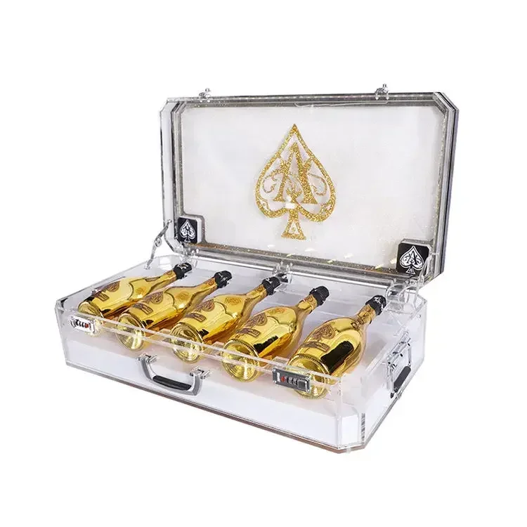 

Hot sales Led Wine Display Box Suitcase