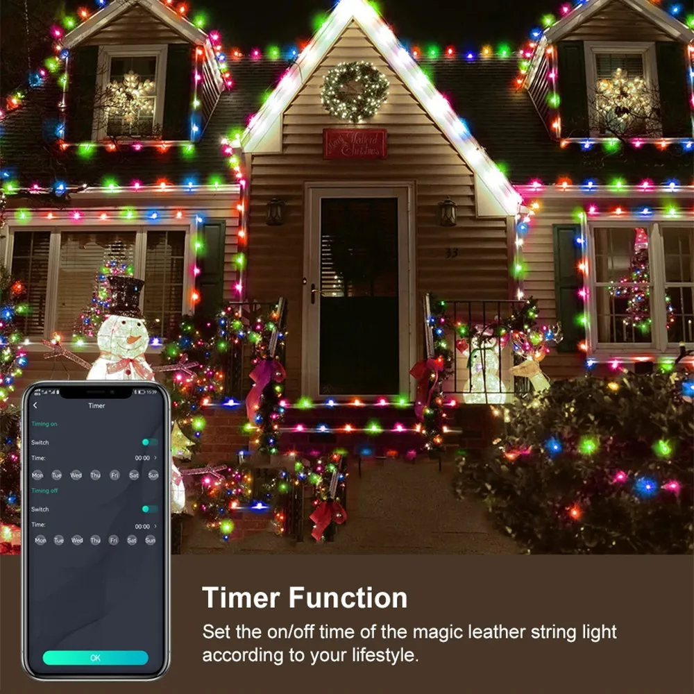 USB LED Light Strip com controle de ponto inteligente, decoração interior, RGB ilusão, pode DIY, fio de couro