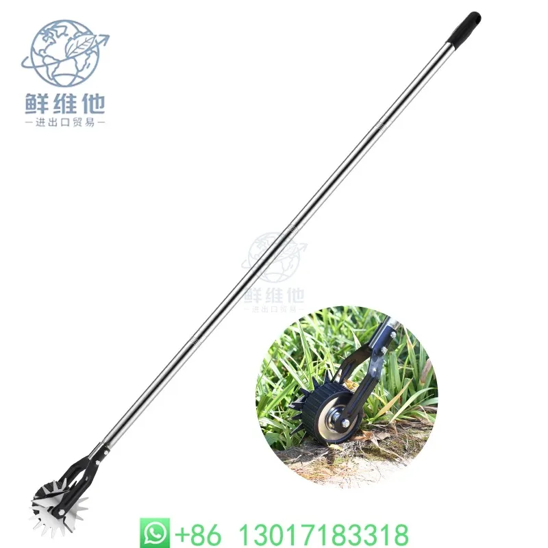

Manual Lawn Edger Wheel Trimmer Weed Remover Garden Tool